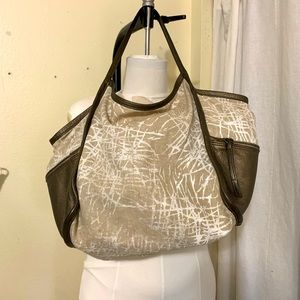 Rough & Tumble Linen and Leather bag